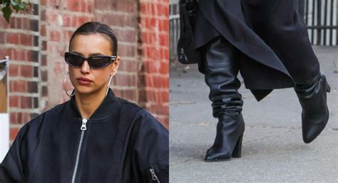 irina shayk boots versace|Irina Shayk Dons Lux Leather Boots for Day Out in New York City .